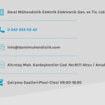 Antalya Elektrik Projesi – Darel Mühendislik
